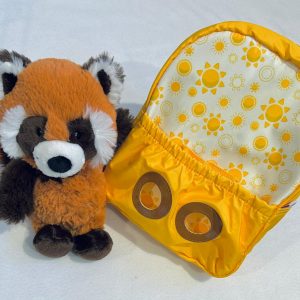Zainetto Nici giallo con Panda rosso