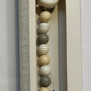 Porta ciuccio stella in legno di acero