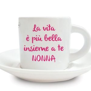 Tazzina da caffè con piattino in ceramica