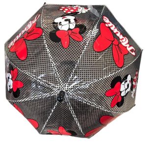 ombrello minnie trasparente