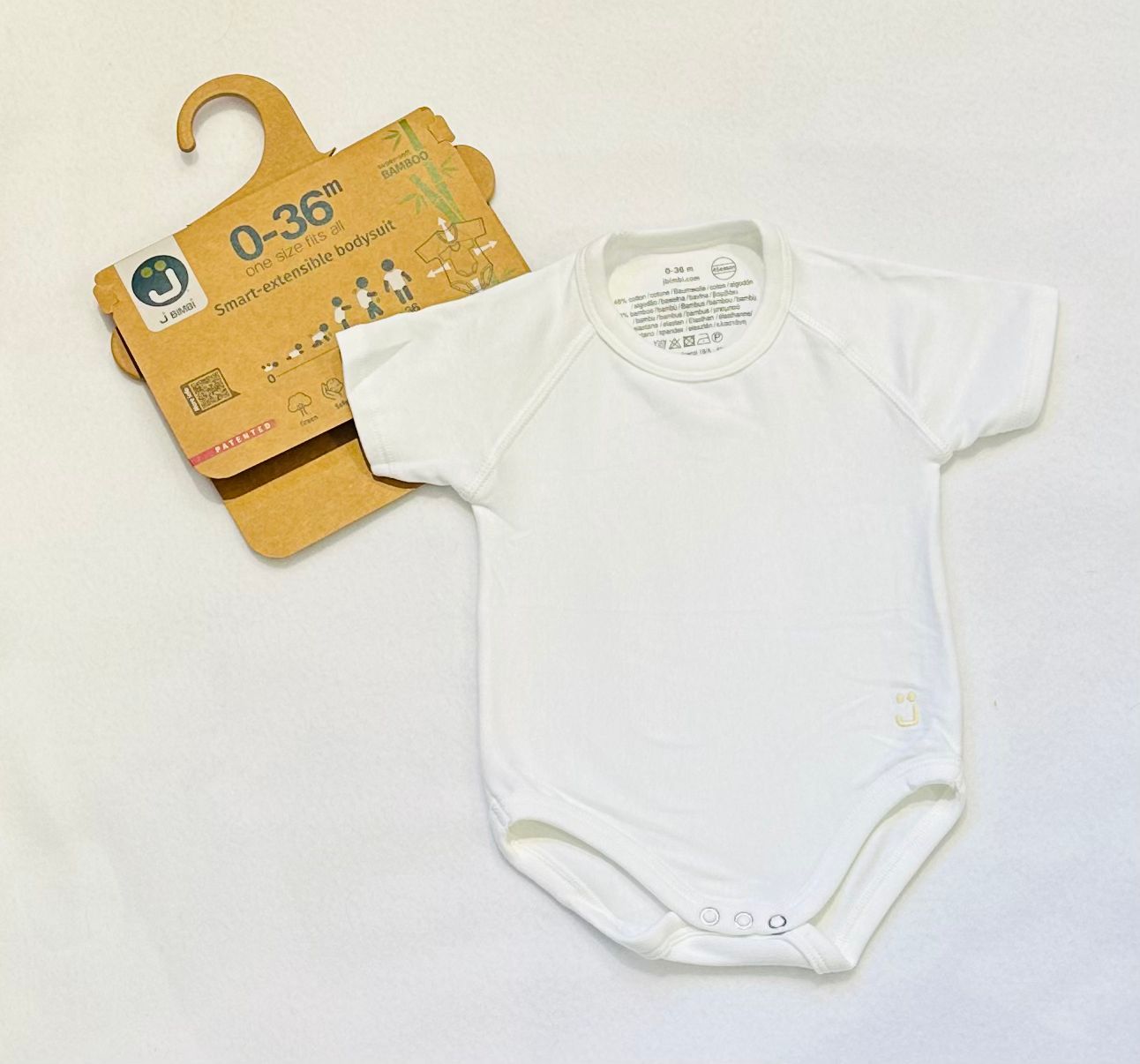 Body in bambù estensibile 4 stagione J Bimbi 0-36 mesi