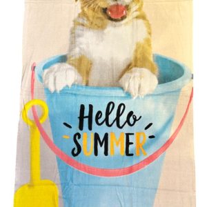 Telo mare Cagnolino hello summer