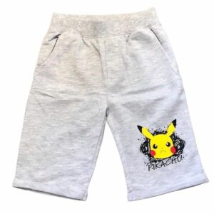 Pantaloncini Pikachu grigio 5 anni 110 cm