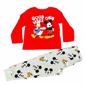 Pigiama lungo rosso di Topolino&Paperino