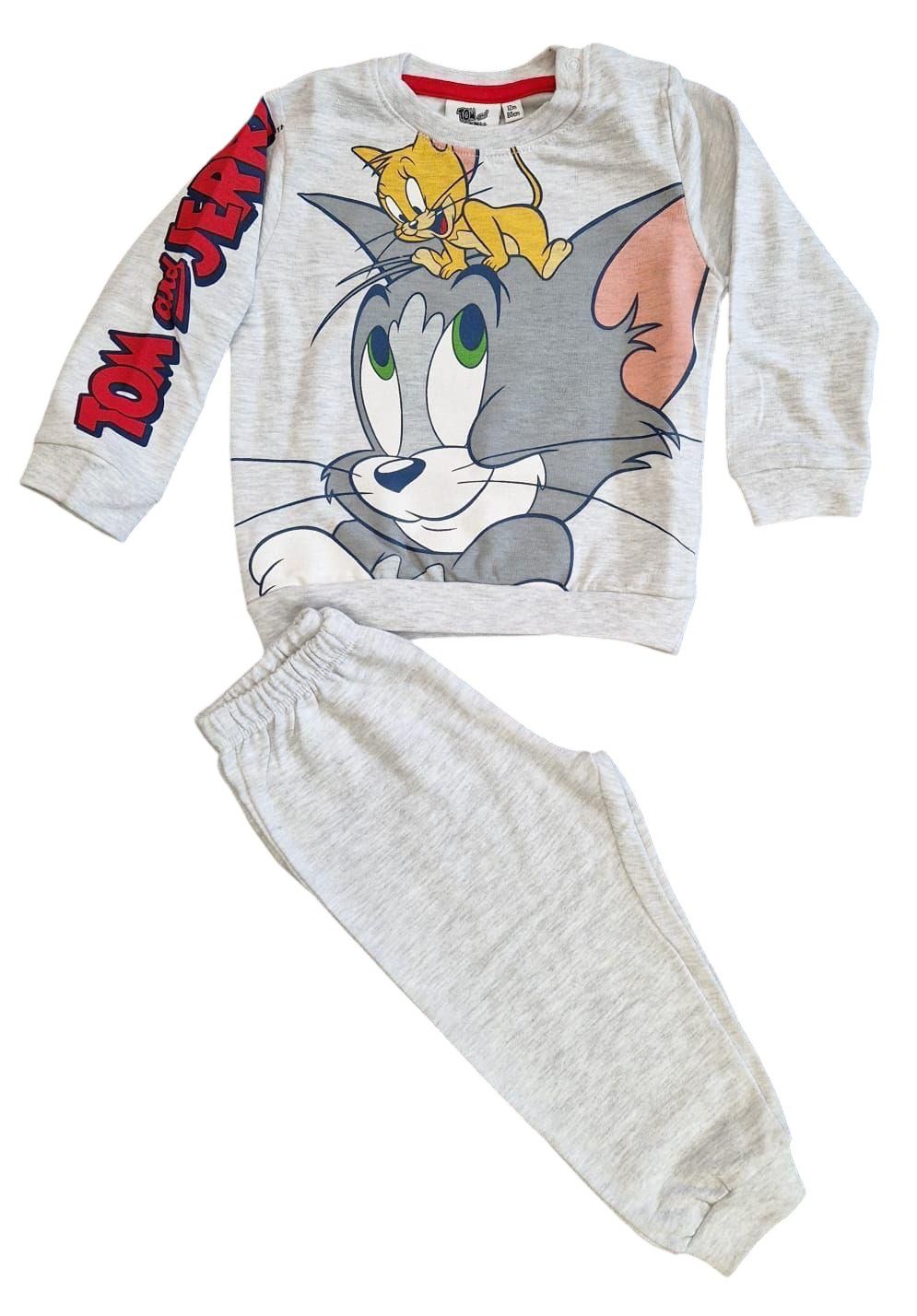 Pigiama lungo Tom & Jerry grigio