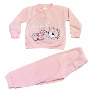 Pigiama Mondoblu con orsetto rosa