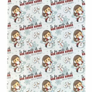 Foglio carta regalo delle Bubine