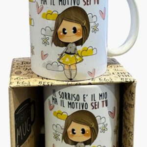 Tazza delle Bubine - Il sorriso é il mio ma il mio motivo sei tu