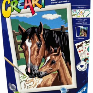 Creart cavalli al pascolo18x24 cm