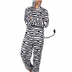 Vestito carnevale zebra adulto uomo TAGLIA UNICA