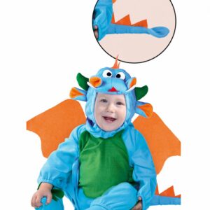 Costume draghetto blu 6/12 mesi (82-83 cm)