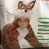 Costume da volpino taglia 2/3 anni 98 cm