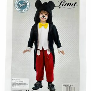 Costume di carnevale di Topolino 3 anni