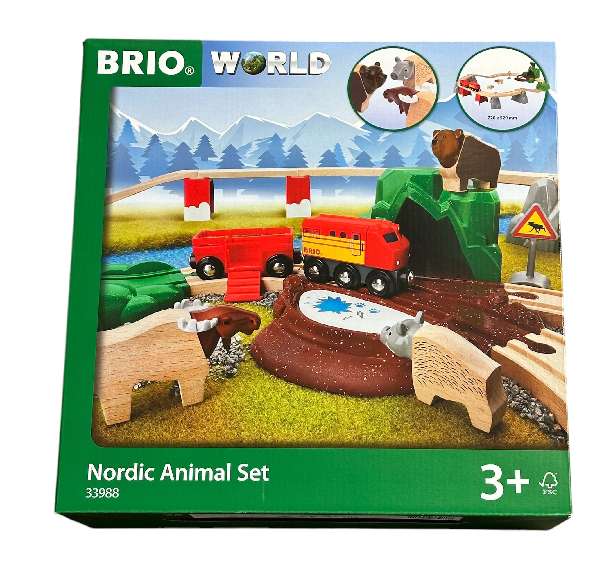 BRIO Set ferrovia animali nordici