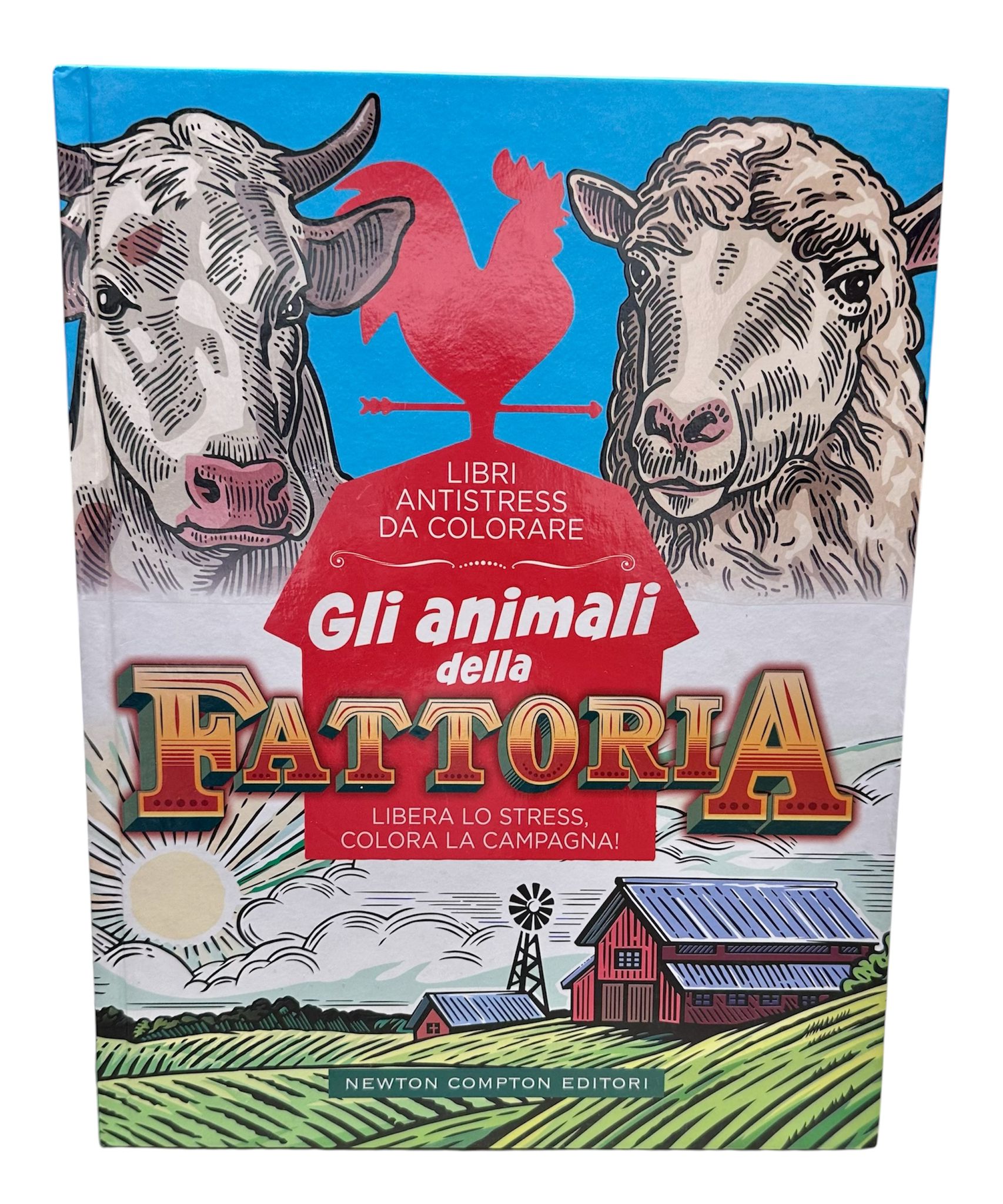 Libri antistress da colorare - Gli animali della fattoria