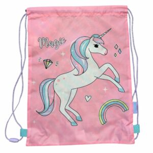 Sacco con lacci dell'unicorno