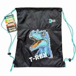 Sacco con lacci con T-rex