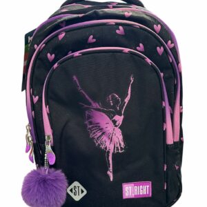 Zaino scolastico St. Right Ballerina - Con 4 scomparti