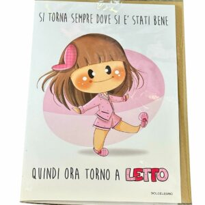 Biglietto augurale "Si torna sempre dove si é stati bene.."