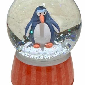 Palla di vetro con pinguino