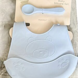 Alternative view of Set bavaglino e cucchiaio in silicone