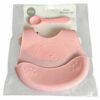 Set bavaglino e cucchiaio in silicone