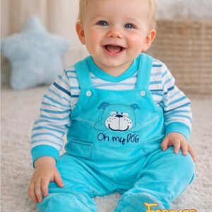 Tutina in cotone con cagnolino