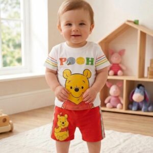 Completino grigio/rosso di Winnie the pooh