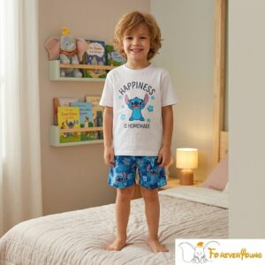 Pigiama bimbo corto Stitch