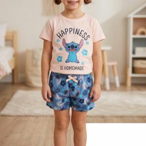 Pigiama bimba corto Stitch