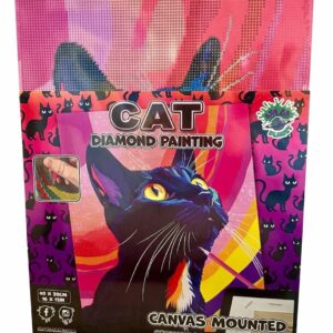 Diamond Painting - Gatto dai colori vivaci
