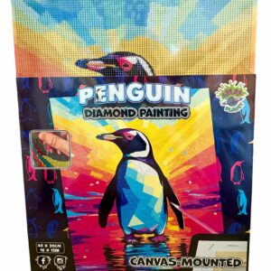 Diamond Painting -Pinguino dai colori vivaci