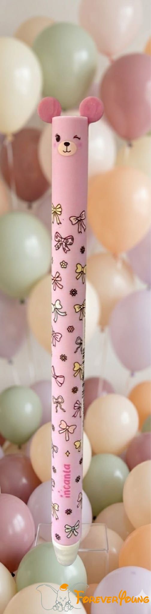 Penna cancellabile orsetto rosa