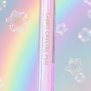 Penna crystal coniglietto viola
