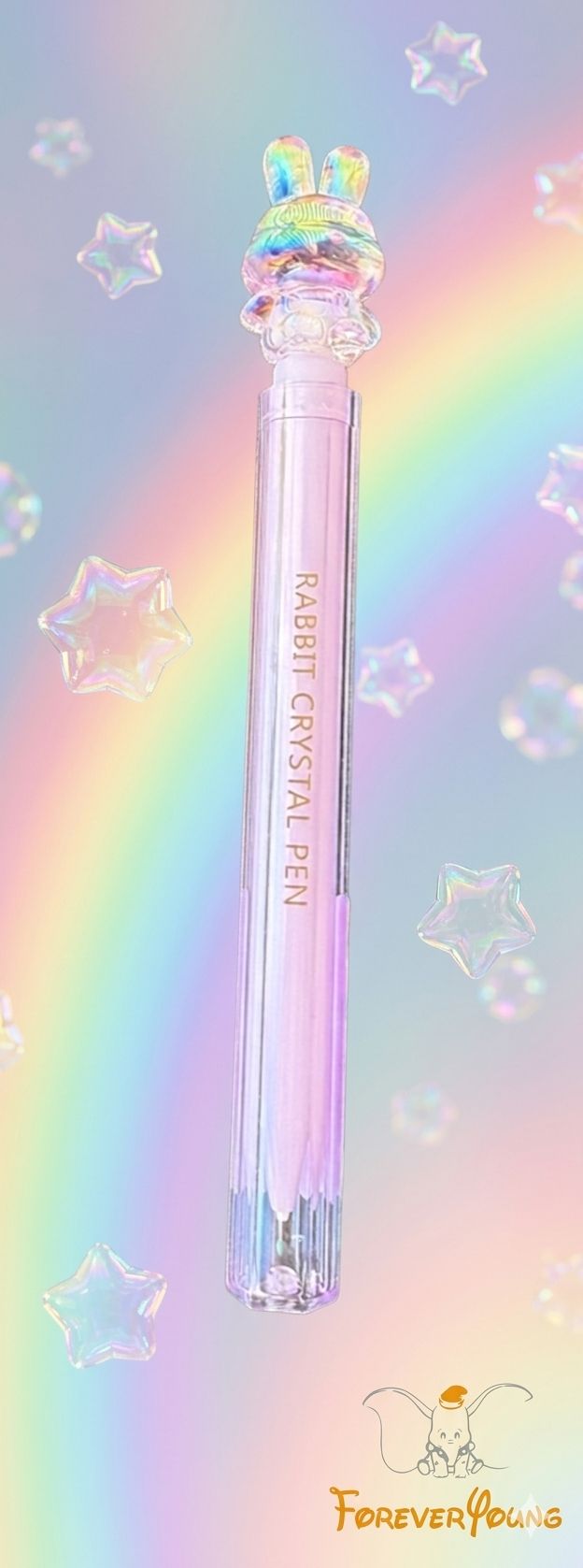 Penna crystal coniglietto viola