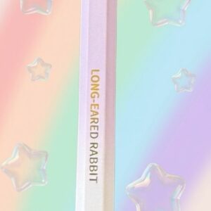 Penna crystal testa coniglio viola