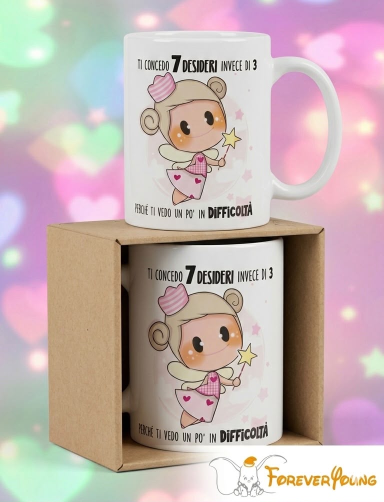 Tazza delle Bubine - Ti concedo 7 desideri invece di 3 perché ti vedo un po' in difficoltà
