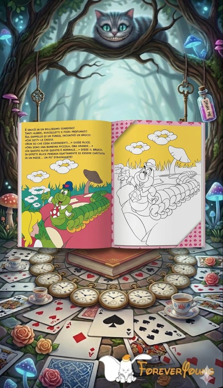 Colora le fiabe - Alice nel paese delle meraviglie - immagine 2