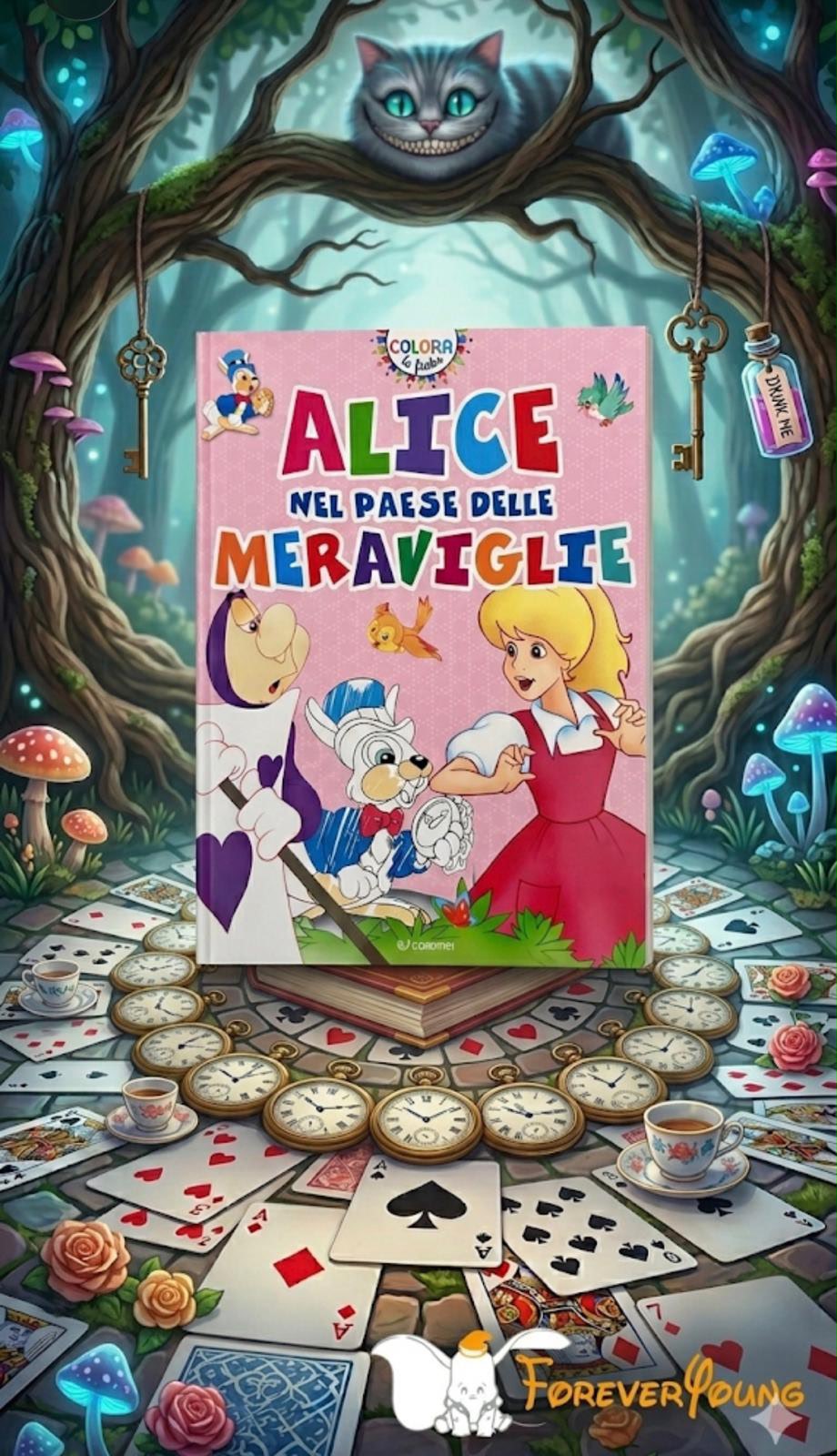 Colora le fiabe - Alice nel paese delle meraviglie