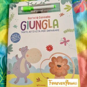 Libro scrivi e cancella Giungla