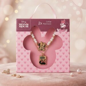 Set di 2 collane per bambini di Minnie in confezione regalo