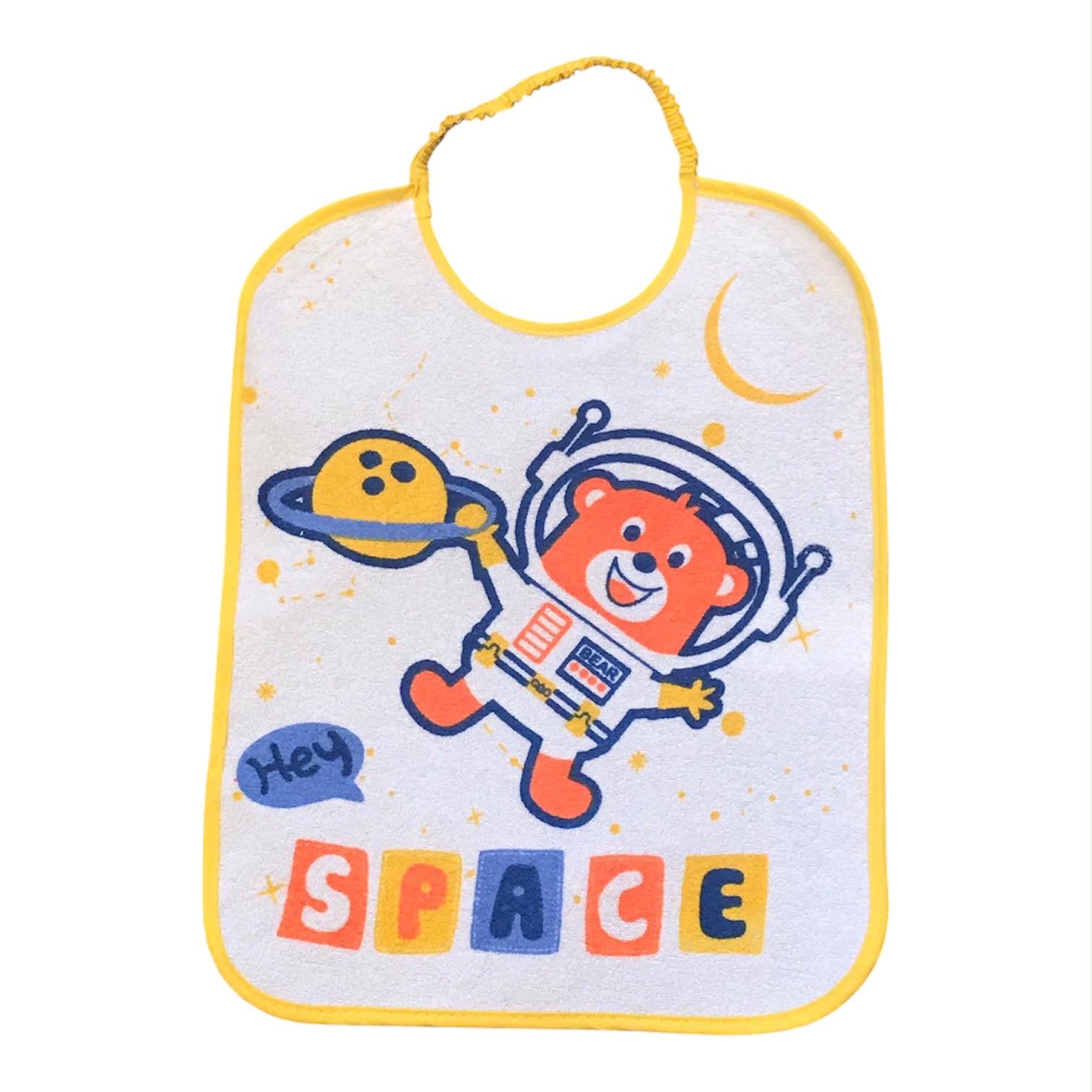 Maxi bavaglino space con retro cerato - immagine 2
