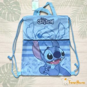 Sacco con lacci blu di Stitch