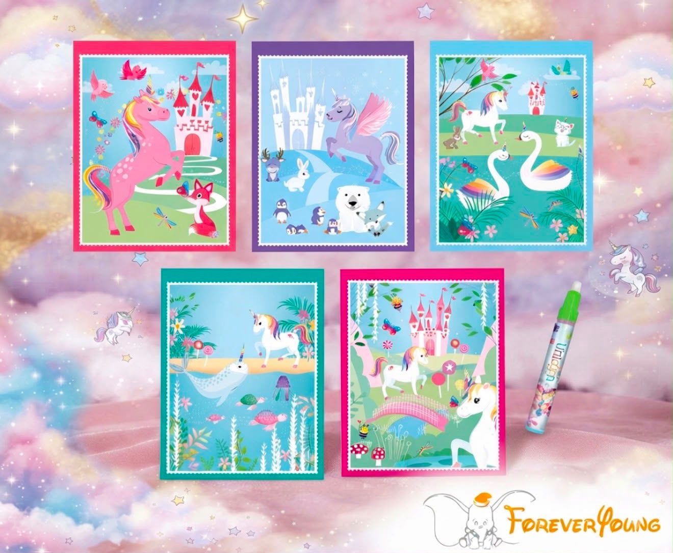 Libro unicorni con penna ad acqua - immagine 2