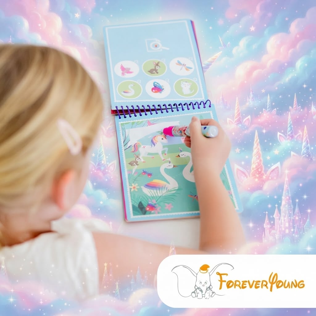 Libro unicorni con penna ad acqua - immagine 4