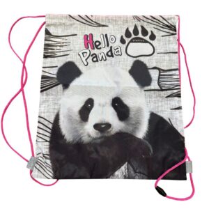 sacco con lacci panda