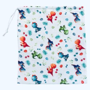 sacchettino asilo baby dinosauri  32x37 cm