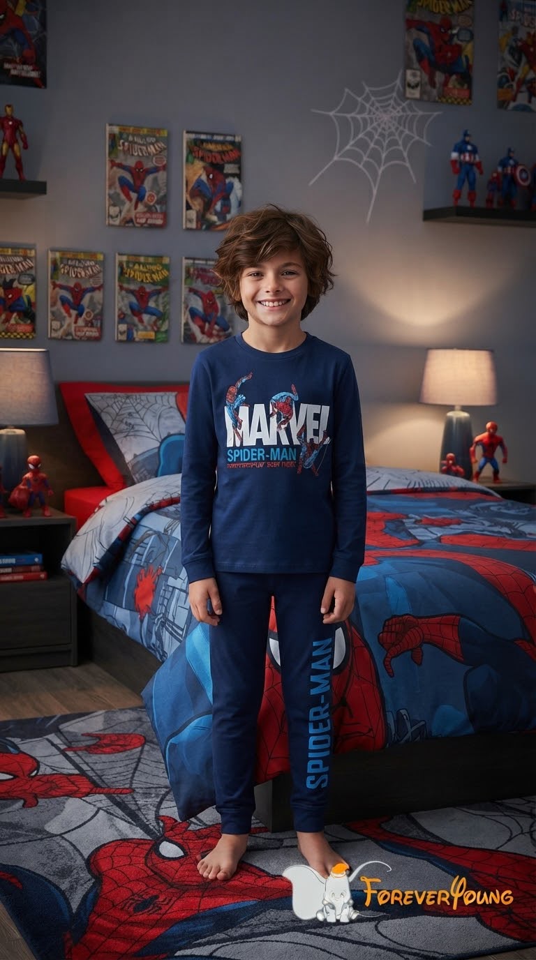 Pigiama lungo di Spiderman