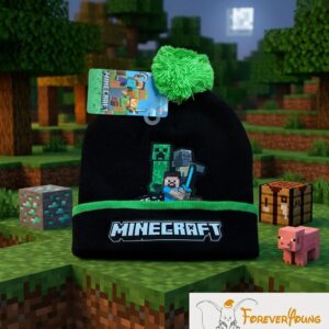 Berretto invernale nero di Minecraft