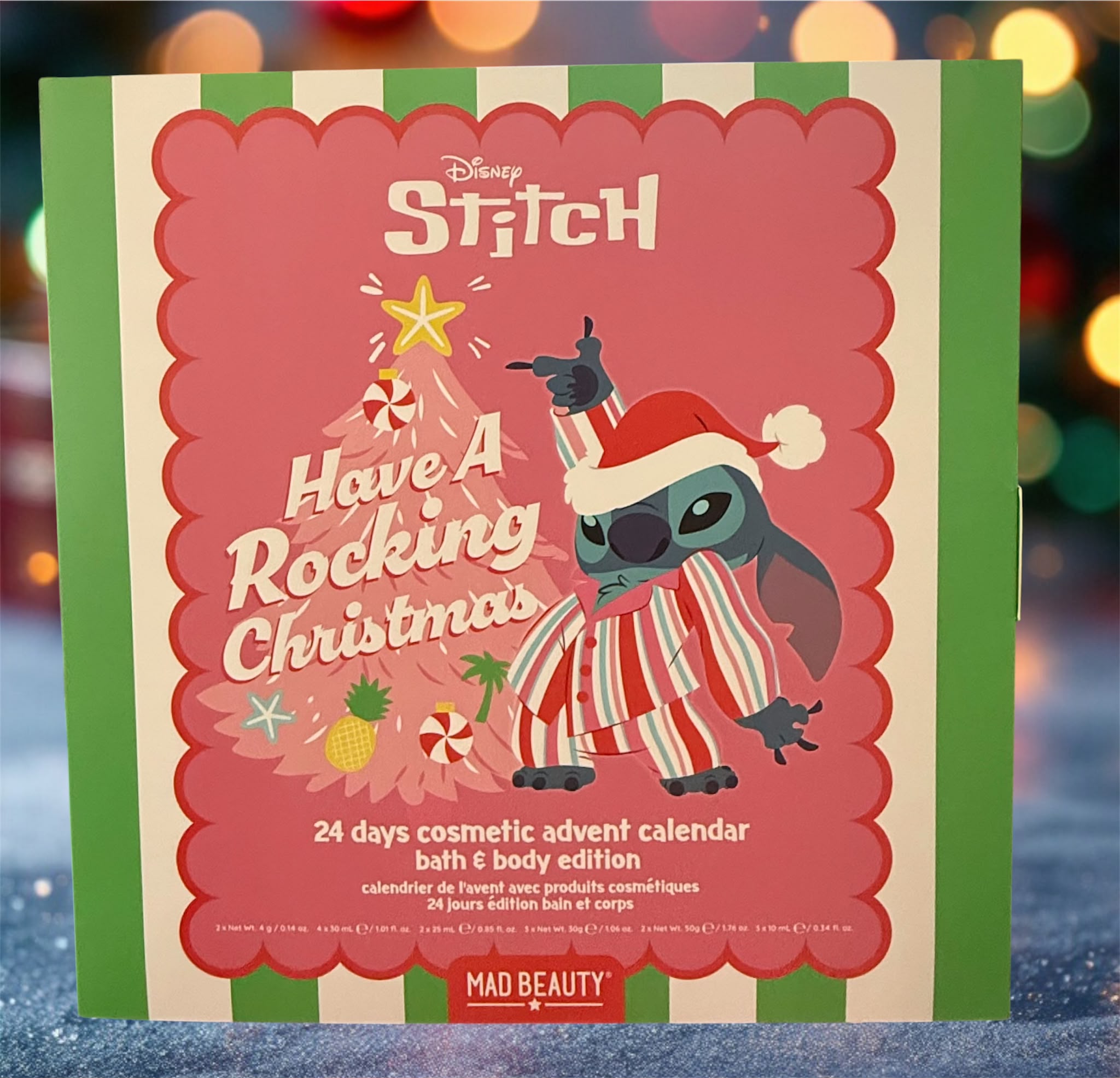Calendario dell'avvento beauty di Stitch